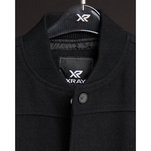 XRAY Boy's Wool Varsity Bomber Jacket w/ Grainey Sleeves XL - Picture 3 of 15